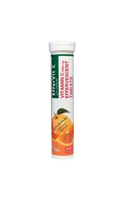 Evrfit vitamin c effervescent orange flavored tablets-20 tablets / 1000 mg