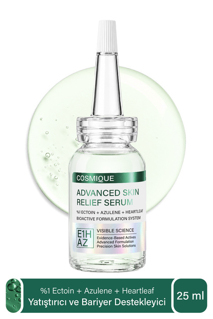 %1 Ectoin, Azulene ve Heartleaf - Yatıştırıcı ve Bariyer/Relief Destekleyici Cilt Bakım Serumu 25 ml