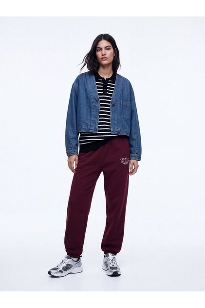 Slim Fit Yaka Detaylı Çizgili Siyah Kazak