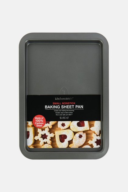 Carbon Steel Small Nonstick Baking Sheet Pan, Dark Grey