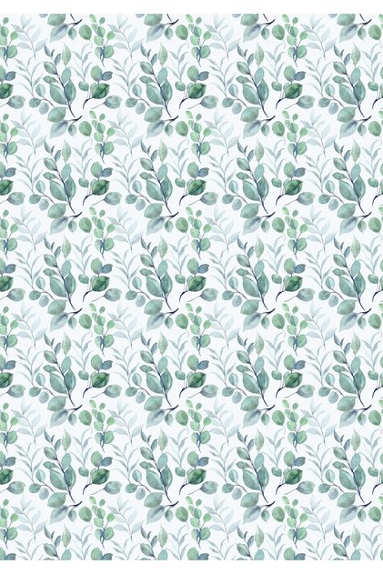 Leaves Themed Gift Wrapping Paper (35X50 cm 3 Pieces)