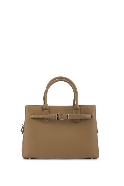 Women's Faux Leather Taupe Handbag