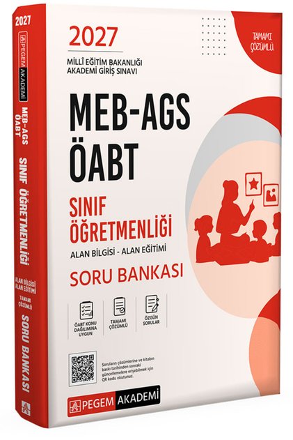 2027 MEB-AGS ÖABT Sınıf Öğretmenliği Alan Bilgisi - Alan Eğitimi Soru Bankası