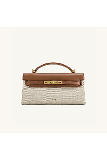 New Crocodile-Embossed Top-Handle Bag