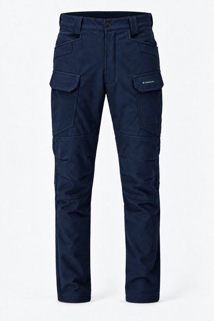 Men's Winter Fleece-Lined Windproof Soft Shell Tactical Pants - E231