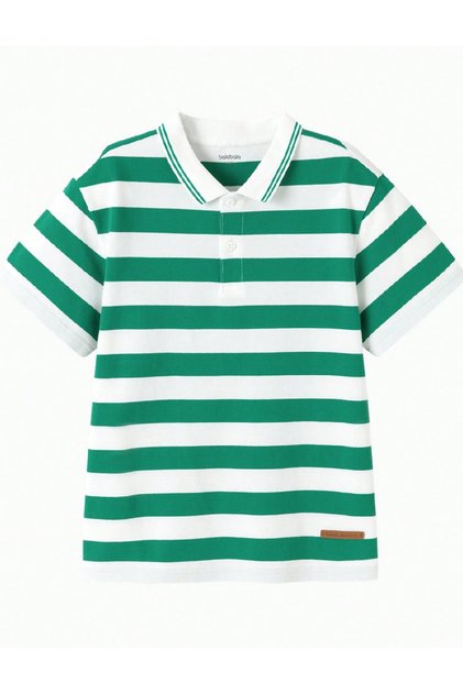 Tricou, Verde/Alb