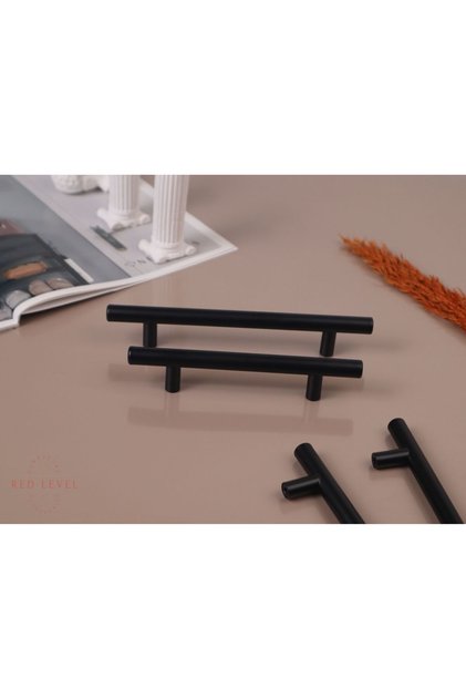 Pera 224 mm Black Stainless Steel Modern Handle Models Luxury Country Kitchen Cabinet Drawer Furniture Handle