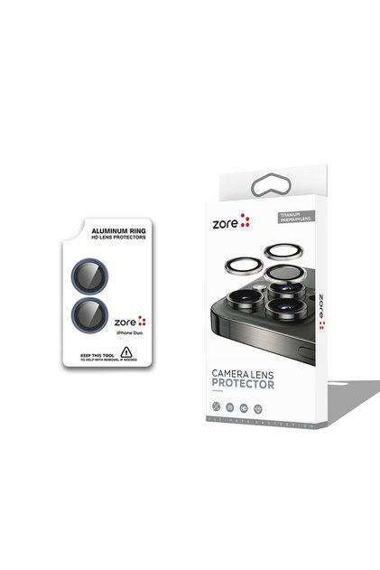 iPhone Duo Camera Lens Protector Sapphire Non Distorting Image Quality Anti Glare Premium Tkng