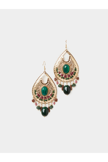 Gold Tone Danglers Earrings