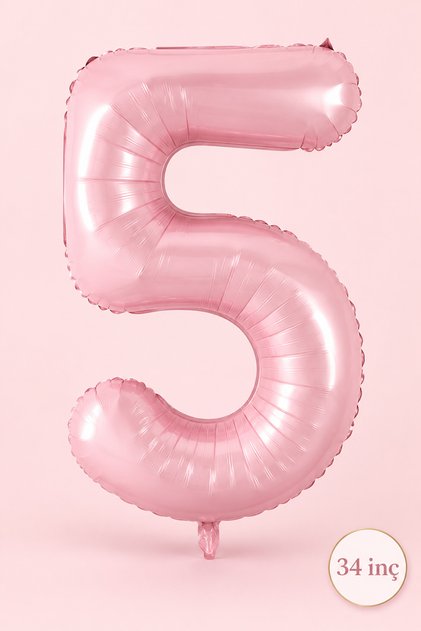 5 Year Old Pink Number Balloon 34 Inches 5 Year Old Balloon