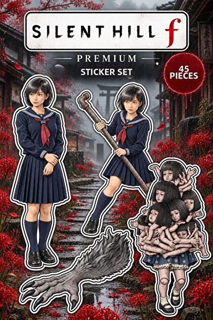 Silent Hill F Premium Sticker Set 45 Pieces