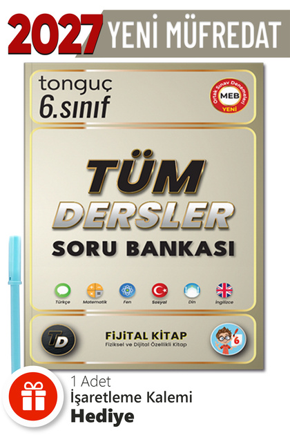 6. Sınıf Tüm Dersler Soru Bankası + Hediyeli