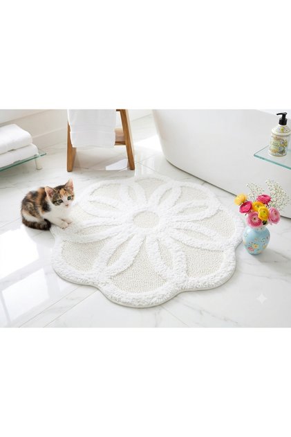 Yuvarlak Daisy Paspas 100 cm x 100 cm