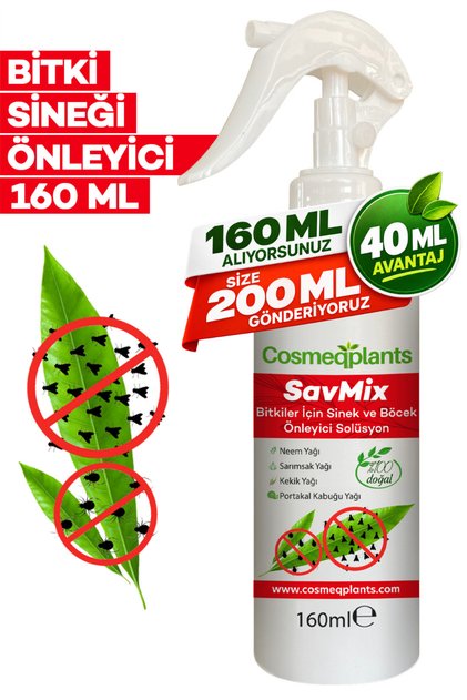 Bitki Sineği ve Böceği Önleyici %100 Doğal Solüsyon 160 ml