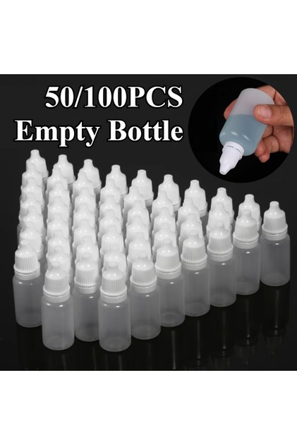 Plastic 5ml Transparent-50PCS 50/100PCS Plastic Dropper Bottle 5ml/10ml Portable Squeezable Semi-tra
