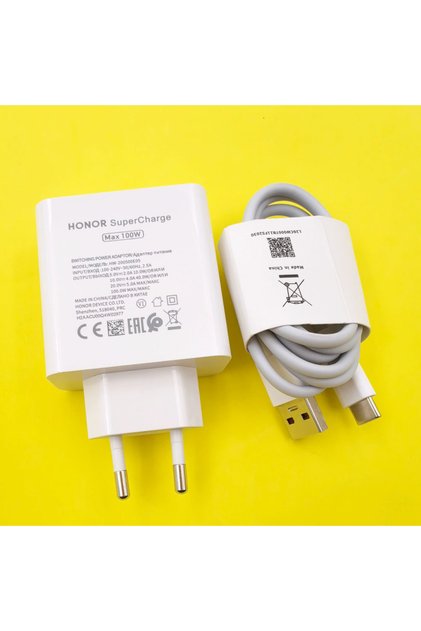 EU and 1.5M Cable Honor Magic 8 7 6 Pro 100W SuperCharge EU USB Fast Charger Power Adapter For Honor