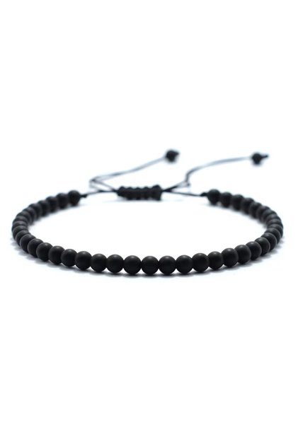 Matte Fashion 4mm Natural Stone Bracelet Men Women Handmade Braided Adjustable Braclet Small Tiger E