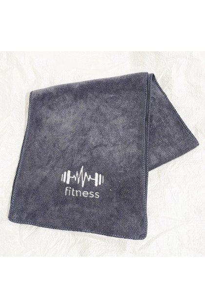 Grey Portable Quick-Dry Sports Towel Lightweight Soft Absorbent Towel Microfiber Towels Men and Wome