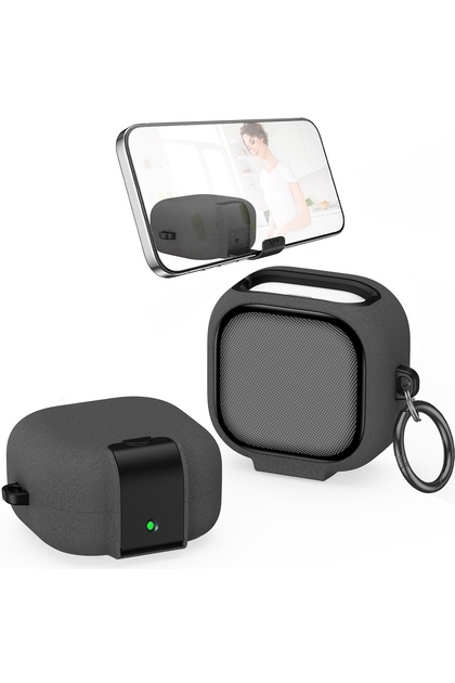 For Galaxy Buds 4 Gray for Samsung Galaxy Buds 4 Pro/Buds 4 Case (2026) [Secure Safety Lock Clip] Sh
