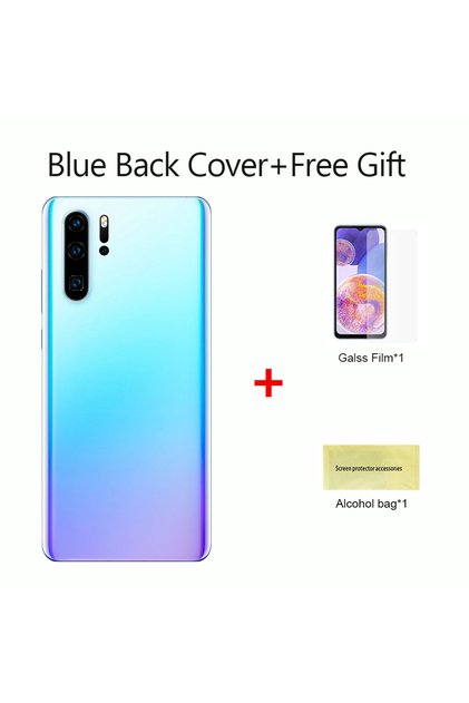 For P30 Pro Blue For Huawei P30 Pro Battery Back Cover Glass Panel Rear Door Housing Case Camera Len