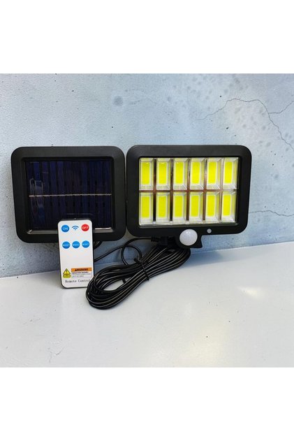 Lampă solară cu senzor de mișcare și panou detașabil