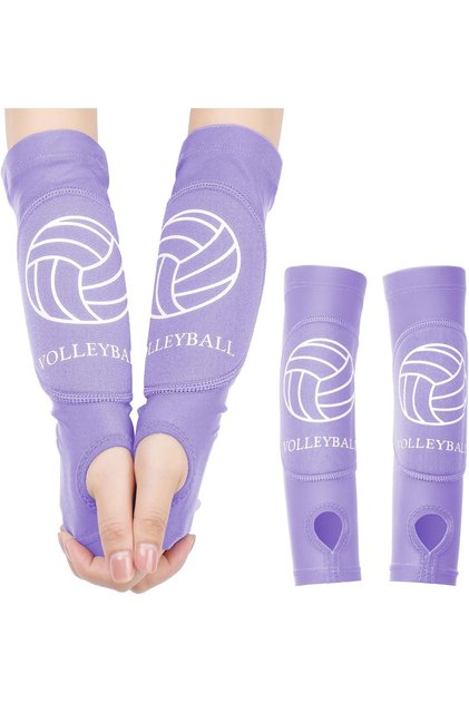 S PURPLE 2 Pcs Volleyball Arm Sleeves Forearm Sleeves Volleyball Arm Pads for Boys Girls Teen Youth