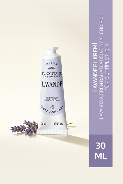 Lavande Hand Cream, Lavender Extract Moisturizer, 30 ml
