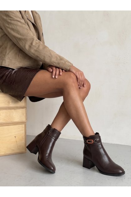 Astra Aria Women's Heeled Boots 00121862 Brown Skin