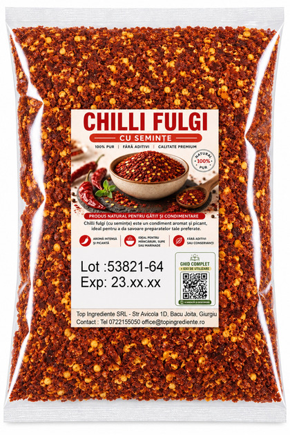 Chilli Fulgi / Ardei Iute Fulgi Tocat - 250g
