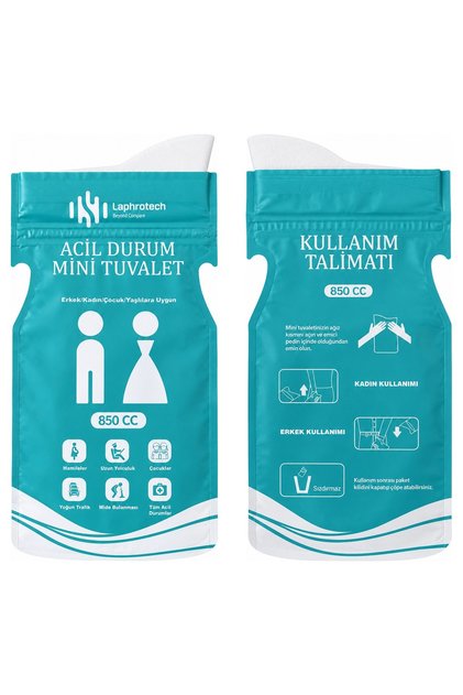 Araç içi Mini Tuvalet İhitiyaç Torbası 4lü Paket