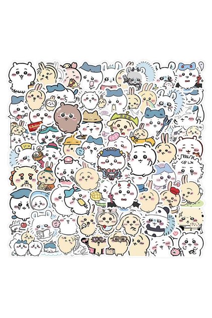 100PCS 100Pcs Cute Chiikawa Stickers DIY Waterproof Vinyl Scrapbook Phone Case Water Cup Love