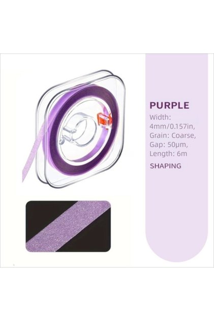 purple 50um Portable Dental Polishing Strips 20/30/50um Multifunctional Colored Rolled Molar Strips
