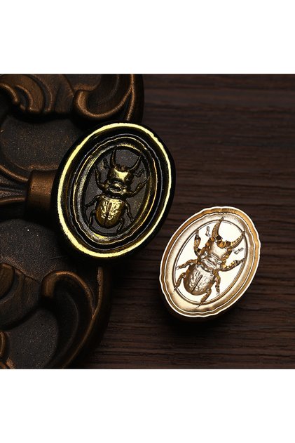 stag beetle Retro Insect Butterfly Wax Seal Stamp Cicada Sealing Stamp Head DIY Scrapbook Envelopes
