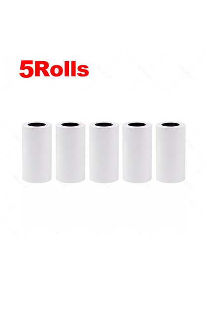5 Rolls 12 Rolls Kids Instant Camera Refill Print Paper 5Rolls Coreless Thermal Print For 57mm Porta