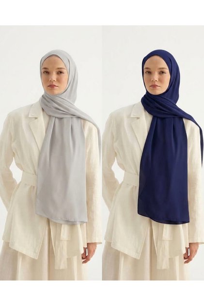 2 Pieces of Crepe Shawl