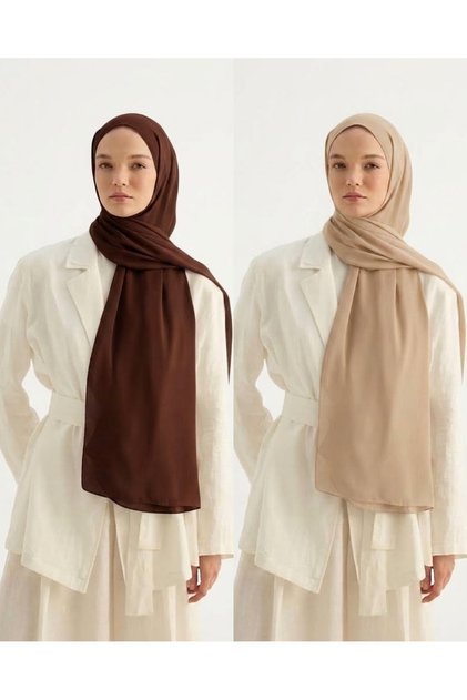 2 Pieces of Crepe Shawl