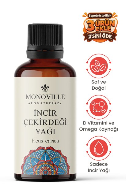 İncir Çekirdeği Yağı 30 ml Soğuk Sıkım Saf ve Doğal (Fig Seed Oil)