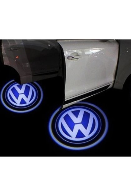 Set 2 Holograme LED cu LOGO VOLKSWAGEN pentru Portiere