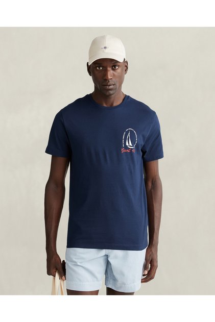 Erkek Lacivert Kısa Kollu T-Shirt