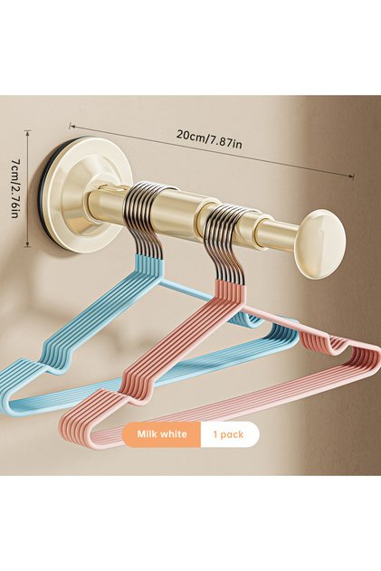 1pc Suction Cup Hanger Clothes Hanger Storage Rack Household Hanger Multi-function Storage Artifact
