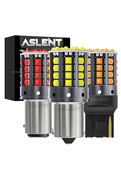 1157 BAY15D P21/5W أصفر كهرماني 2x 1157 BAY15D P21/5W 1156 BA15S P21W BAU15S PY21W LED WY21W 7440 W2