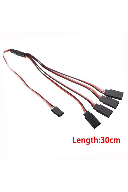 1to4 30CM 1PCS 15/30/50cm RC Servo Extension Cable 1to1 1to2 1to3 1to4 for Futaba JR Male to Female