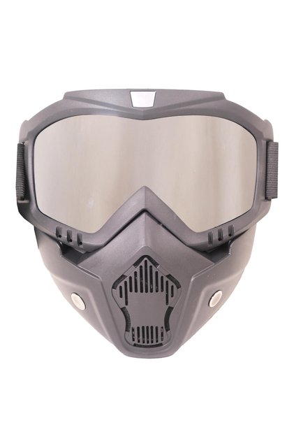 MSK001 Enduro / Off-Road naočare za motocikle sa maskom i ogledalom, sive