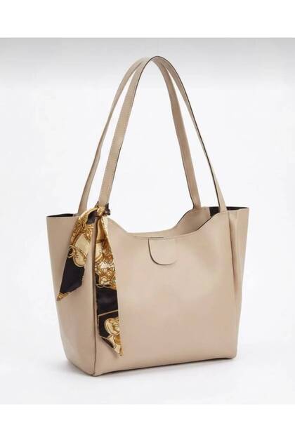 Women's Scarf Detailed Shoulder Bag