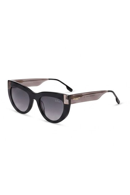 Women Polarized Sunglasses Black/Grey Mirror Lens - LCW10564C1