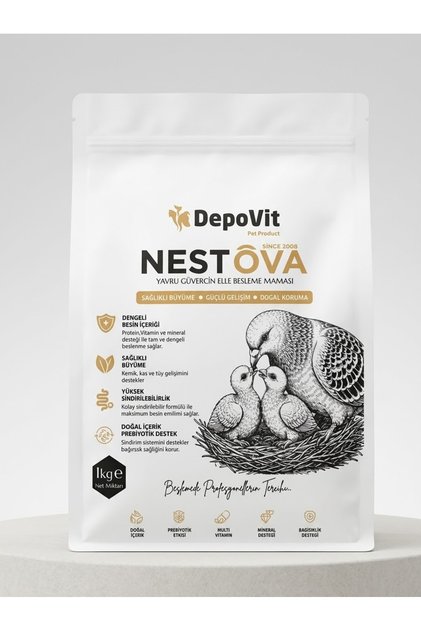 Nestova Yavru Güvercin Elle Besleme Maması 1 kg - Prebiyotik & Vitamin Destekli