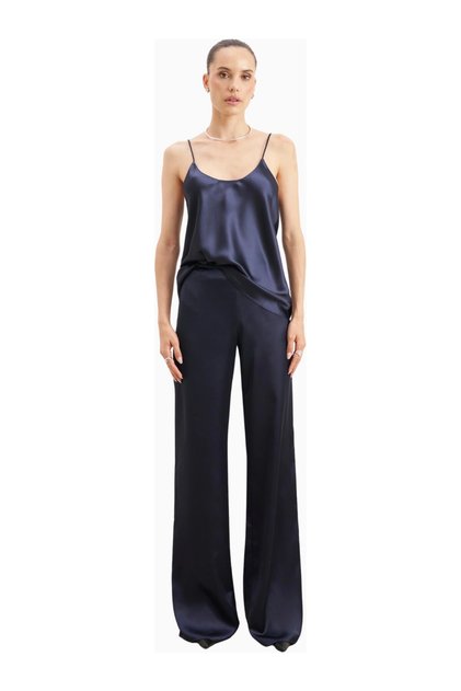 Formal Satin Straight Leg Trousers Women's Satin Straight Leg Trousers