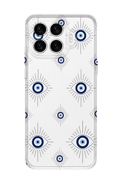 Xiaomi 17t Compatible Evil Eye Pattern Transparent Phone Case