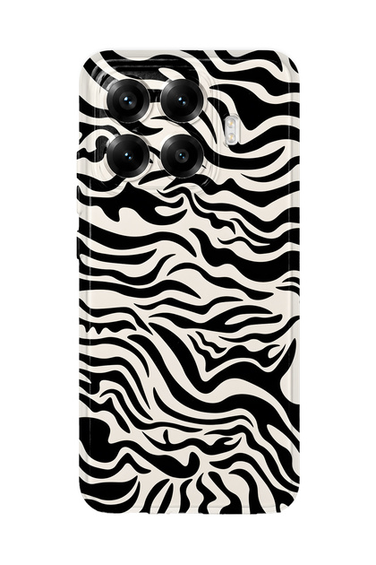 Xiaomi 17t Pro Compatible Zebra Patterned Transparent Phone Case