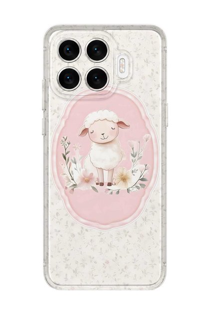 Xiaomi 17t Compatible Little Lamb Pattern Transparent Phone Case